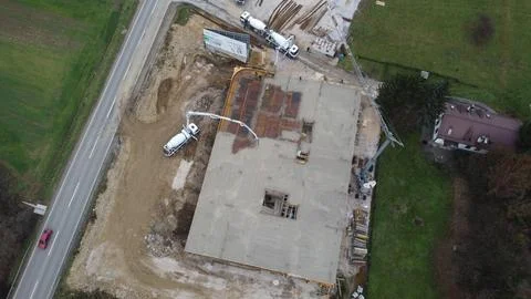 An aerial view captured by a drone showcasing the Stock Photos