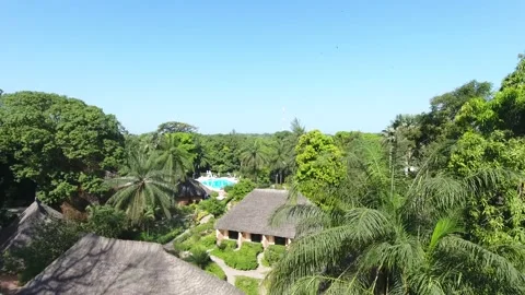 Aerial view casamance Stock Footage 151280895