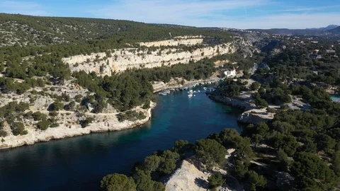 Aerial view of Cassis Video stock 104420708