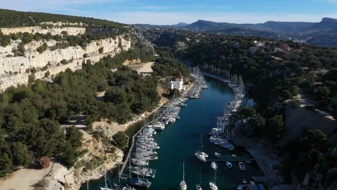 Aerial view of Cassis Video stock 104420737