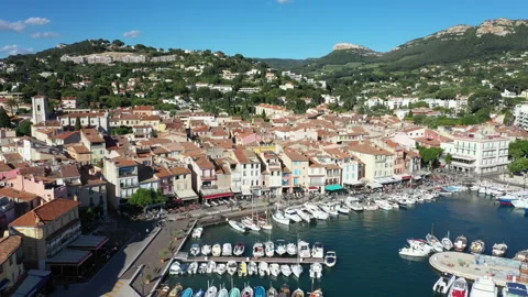 Aerial view of Cassis Video stock 136541527