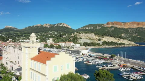 Aerial view of Cassis Video stock 136541695