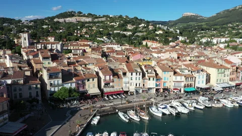 Aerial view of Cassis Stock Footage 136541747