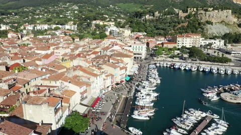Aerial view of Cassis Video stock 136542165