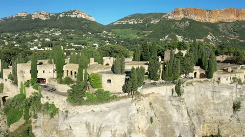 Aerial View of Cassis Video stock 136542214
