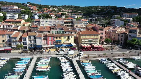 Aerial view of Cassis Video stock 136542485
