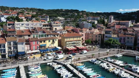 Aerial view of Cassis Video stock 136542870