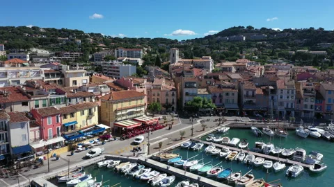 Aerial view of Cassis Video stock 136542874