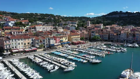 Aerial view of Cassis Video stock 136542892