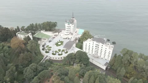 Aerial view of Castello Mare Hotel, Georgia 2021 스톡 동영상 167525716