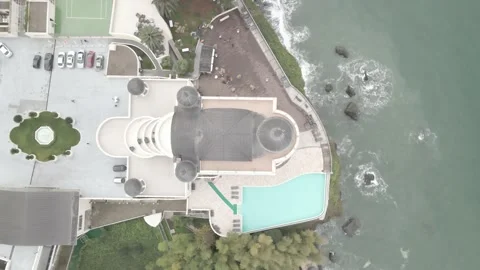 Aerial view of Castello Mare Hotel, Georgia 2021 库存影片 167525780