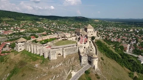 Aerial view of a castle Stock Footage 115926710
