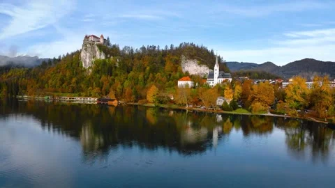 Aerial View Of Castle Stock Footage 297879668