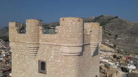 Aerial view of the castle tower Stock Footage 240420485