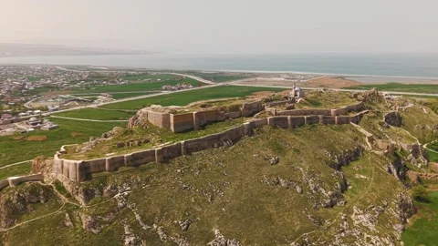 Aerial view of castle of Van Stock Footage 309322903