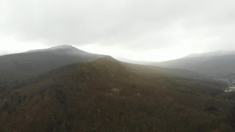 Aerial view of the Caucasus mountains. Stock Footage 124591104