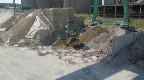 Aerial view of cement factory. Stock Footage 51111049