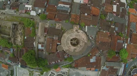 Aerial View of cemetery Stock Footage 60603569