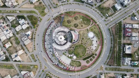 Aerial View of Central Park DHA-2, Islamabad, Pakistan 26 May, 2023 Stock Footage 254353079