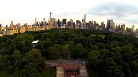 Aerial view of Central park 库存影片 54708948