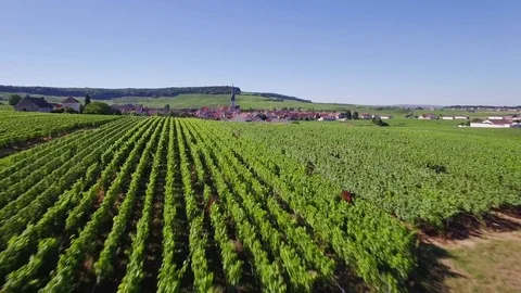 Aerial view of Chamery Stock Footage 71798160