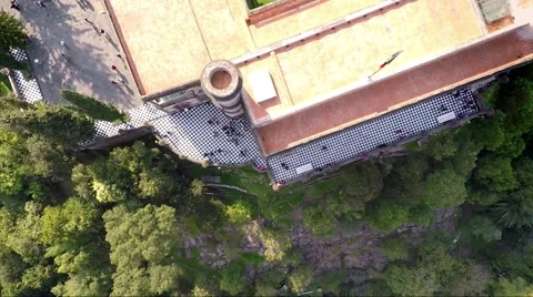 Aerial view from Chapultepec Castle Stock Footage 44349206