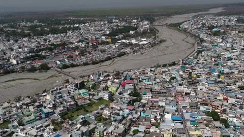 Aerial view of chauda bigha in dhalwala area uttarakhand Stock-Footage 333524412
