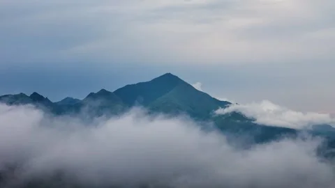Aerial View of Chembra Peak, the Highest Peak in Wayanad Stock Footage 341309640