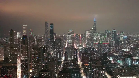 Aerial view of Chicago Stock Footage 232168056