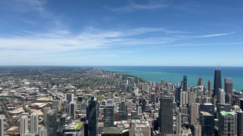 Aerial view of Chicago Stock Footage 278938408