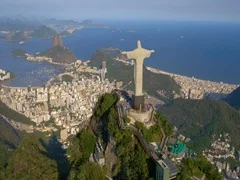 Brazil Rio De Janeiro Brasil Cristo Redentor Vintage RPPC 07.92