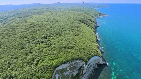 Aerial view of Cilingoz cliffs and forest in Turkey. Stock Footage 340199356