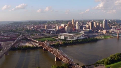 Aerial view of Cincinnati, Ohio Vidéo 75383581
