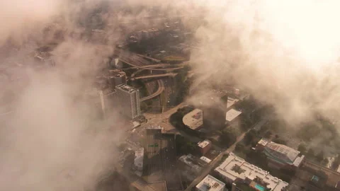 Aerial view of city with clouds Stock Footage 146499060
