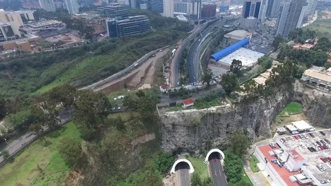 Aerial view of city from a drone Stock Footage 93661798
