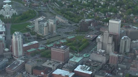 Aerial view of City Video stock 7388603