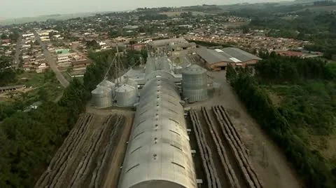 Aerial View of City Video stock 12151345