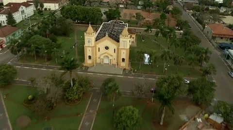 Aerial View of City Video stock 12151348
