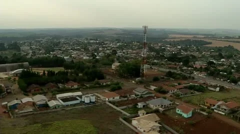 Aerial View of City Video stock 12151354