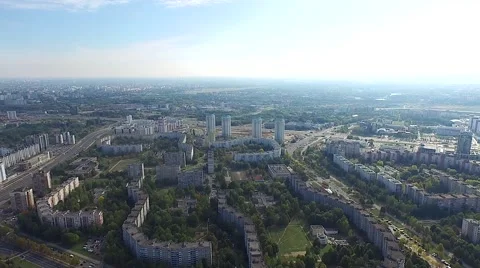 Aerial view of the city Video stock 55720286