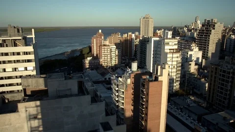 Aerial view of the city Video stock 81006734