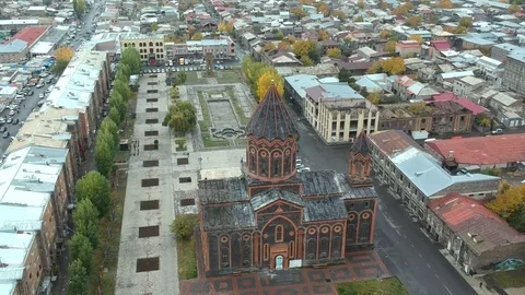 Aerial view on City Stock Footage 82045302