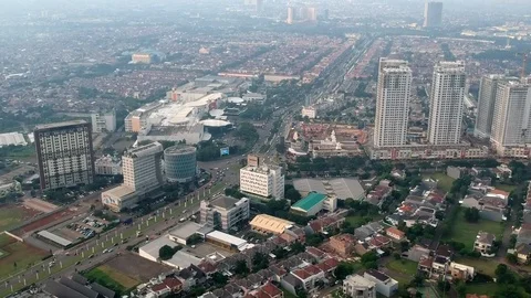 Aerial View of a City Stock Footage 85293705