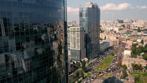 Aerial view of the city Stock Footage 99206159