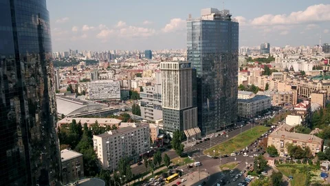 Aerial view of the city Video stock 99207117