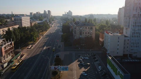 Aerial view of a city Stock Footage 129207704