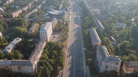 Aerial view of a city Stock Footage 129228195