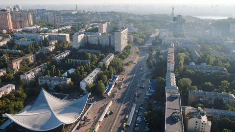 Aerial view of a city Stock Footage 129231161