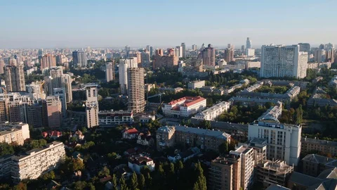 Aerial view of a city Stock Footage 129240204