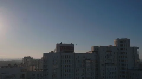Aerial view of a city Stock Footage 129250164